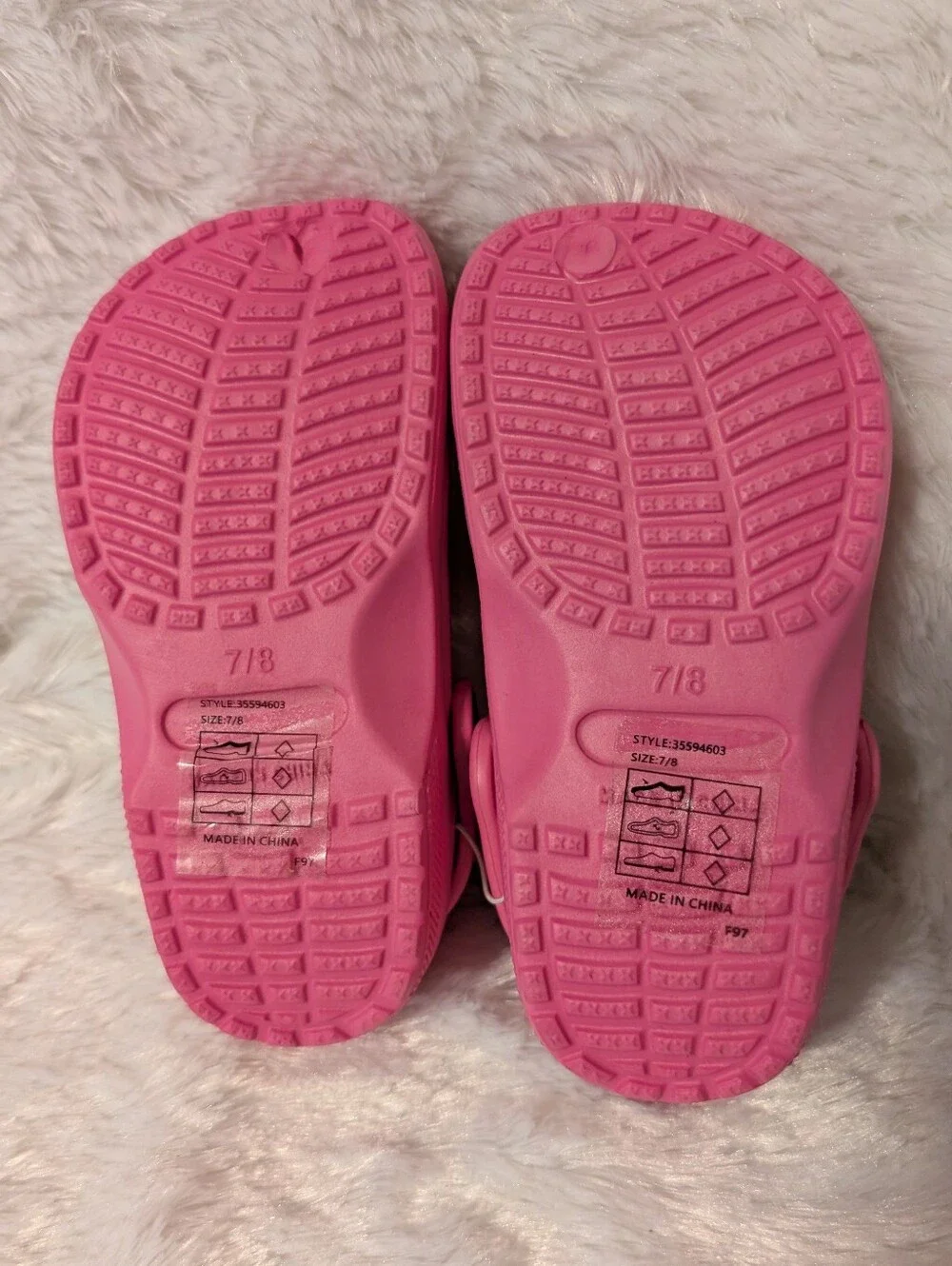 Kids Pink Clog Sandals - Comfortable Slip-On Shoes Toddler 7/8